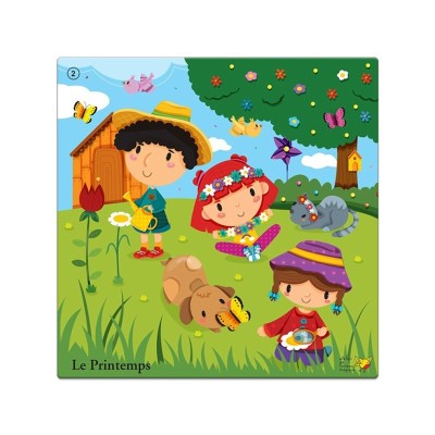 Puzzle Le Printemps – Discrimination visuelle & repérage spatial PS-MS