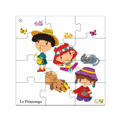 Puzzle Le Printemps – Discrimination visuelle & repérage spatial PS-MS