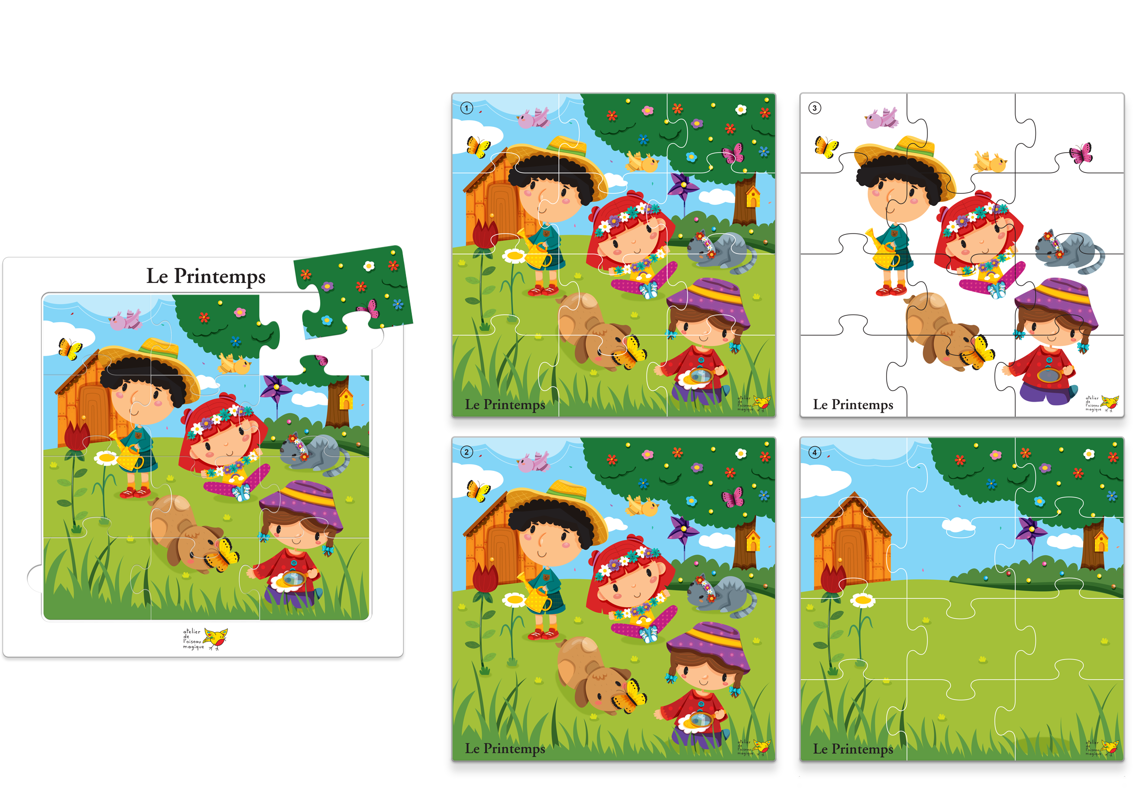 Puzzle Printemps Atelier de l'Oiseau Magique